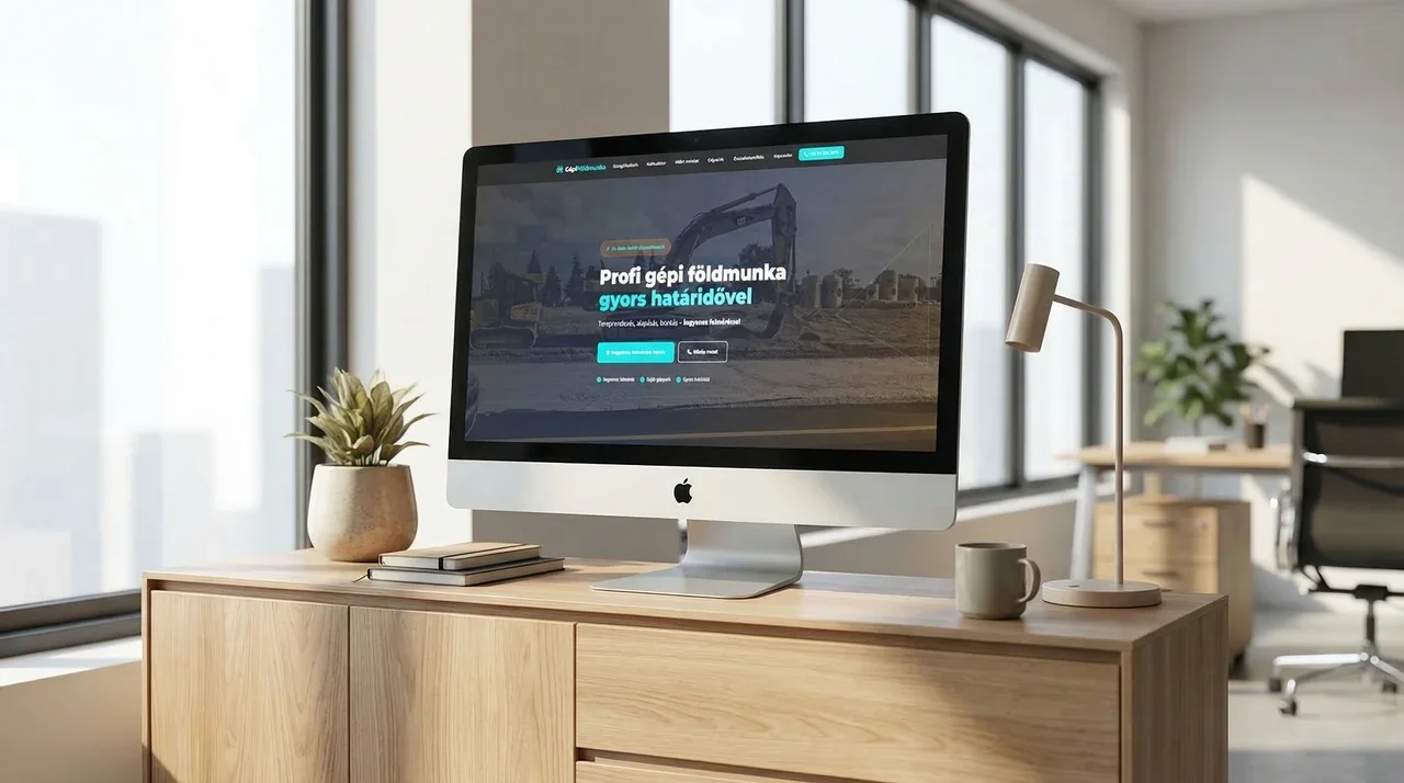 Róbert Földmunka Weboldal – Kalkulátorral – Visuals By Adam